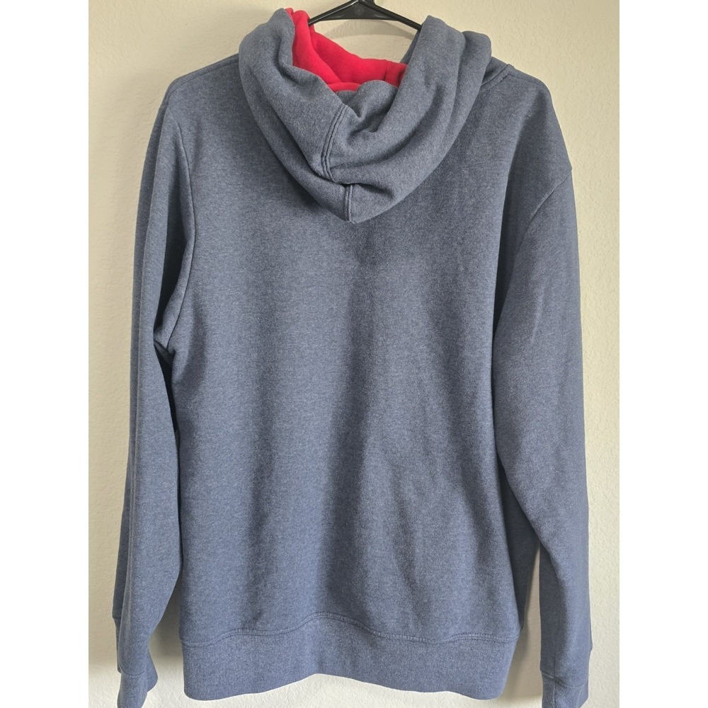 The North Face Pullover Hoodie Mens Large Blue Graphic Fleece Sweatshirt EUC - Picture 5 of 5